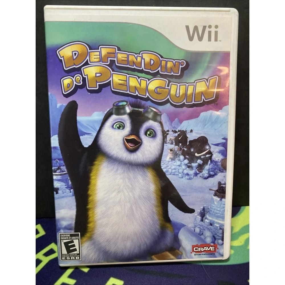 Defendin' De Penguin (Nintendo Wii, 2008) w/ Manual Included